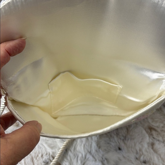 Elegant Pastel Seed Beaded Evening Strapped Bag. Sixties - Picture 5 of 11